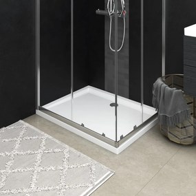 VidaXL Βάση Ντουζιέρας Ορθογώνια Λευκή 70x90 εκ. από ABS