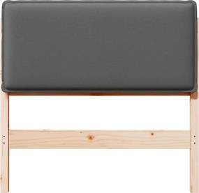 vidaXL Ταπετσαρισμένο κεφαλάρι Φυσικό και Ανοιχτό Γκρι