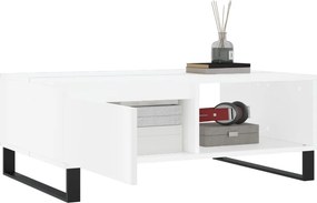 vidaXL Τραπεζάκι Σαλονιού Λευκό 90 x 60 x 35 εκ. Επεξεργασμένο Ξύλο