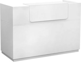 Γραφείο υποδοχής - reception Lemmon Megapap χρώμα λευκό 160x70x110εκ.