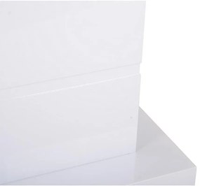 Τραπέζι Riverton 447, Λευκό μάρμαρο, 75x90x180cm, Επιμήκυνση, Ινοσανίδες μέσης πυκνότητας | Epipla1.gr