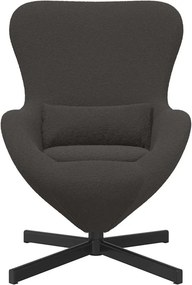 vidaXL Κάθισμα-αυγό Σκούρο Γκρι 63 x 73 x 90 εκ ύφασμα