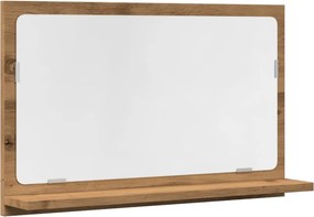 vidaXL Ντουλάπι καθρέφτη μπάνιου Artisan Oak Κατασκευασμένο ξύλο