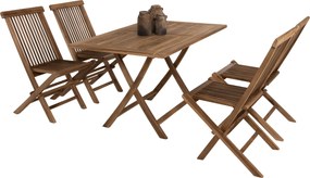 ΣΕΤ ΤΡΑΠΕΖΑΡΙΑΣ ΕΞΩΤ. ΧΩΡΟΥ 5ΤΜΧ KENDALL HM11955 ΜΑΣΙΦ ΞΥΛΟ TEAK ΦΥΣΙΚΟ