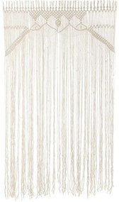 Κουρτίνα Μακραμέ 90182 110x180cm White 110Χ180 Ύφασμα