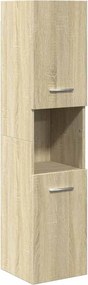vidaXL Στήλη Μπάνιου Sonoma Δρυς 30 x 30 x 130 εκ. από Επεξ. Ξύλο