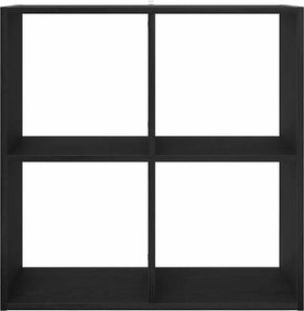 vidaXL Βιβλιοθήκη Μαύρη Οξυά 68.5 x 32 x 68.5 εκ