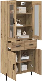 vidaXL Highboard Artisan Oak 69,5 x 34 x 180 εκ. Επεξεργασμένο ξύλο
