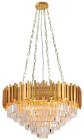 Φωτιστικό Οροφής 6068-12 80x47cm 12xE14 Clear-Gold Inlight