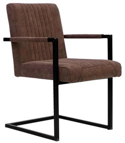 Dining Chair Evita Fylliana Taupe 55x47x85 cm