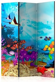 Διαχωριστικό με 3 τμήματα - Colourful Fish [Room Dividers]