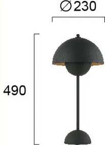 Πορτατίφ Viokef Tulip Black 4283301
