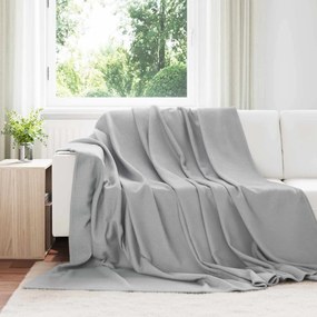 vidaXL Ριχτάρια 24 pcs Γκρι 270 x 240 cm Μαλλί