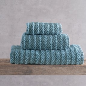 Πετσέτα Σώματος (70x140) Rythmos Thiva 500gsm Πετρόλ