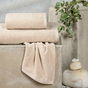 Πετσέτες Μπάνιου (Σετ 3τμχ) Melinen Haus Beige 500gsm