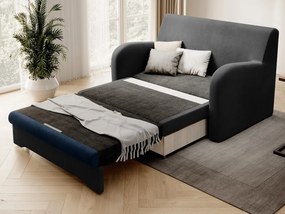 Καναπές κρεβάτι Elyria 151, Αποθηκευτικός χώρος, Γκρι, Μπλε, 85x130x103cm, 74 kg, Πόδια: Πλαστική ύλη, Ξύλο: Πεύκο | Epipla1.gr