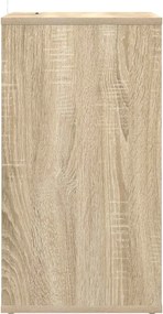 vidaXL Ντουλάπι δίσκων βινυλίου Sonoma Δρυς 38 x 33 x 61 εκ