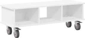 vidaXL Βάση TV Λευκό 100 x 35 x 35 εκ Επεξεργασμένο ξύλο