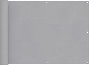 vidaXL Οθόνη Μπαλκονιού Ανοιχτό γκρι 75 x 200 cm