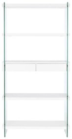 Ράφια DKD Home Decor Λευκό Διαφανές Κρυστάλλινο Ξύλο MDF 90 x 35 x 180 cm (1)
