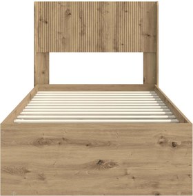 vidaXL Καλάθι με αποθήκη και κεφαλάρι Artisan Δρυς 90 x 190 cm