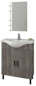 Bathroom Set LUNA 65 SLIM Γκρί Ανοιχτό