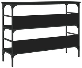 vidaXL Τραπέζι Κονσόλα Μαύρο 100x32x75 εκ. Επεξεργασμένο Ξύλο
