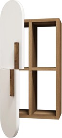 Ράφι Τοίχου Καρυδί / Λευκό OONIL 35x22x60