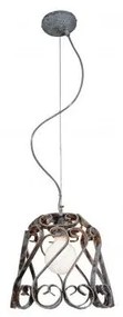 Κρεμαστό Φωτιστικό Οροφής 1xE27 Vintage Φ30cm Lewis Homelighting  77-4008 Λευκό
