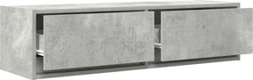 vidaXL Ντουλάπι TV 100 x 31 x 25,5 εκ. Γκρι σκυροδέματος