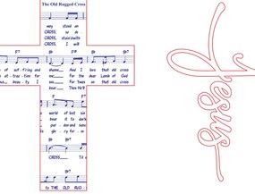 Σετ των 3 Intra απο ξύλο plywood 3mm-4mm πάχος Χριστιανική θρησκευτική διακόσμηση Δίασταση 15x15 cm INTRAFABR-116537619