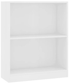 vidaXL Βιβλιοθήκη Λευκή 60 x 24 x 76 εκ. από Επεξεργασμένο Ξύλο