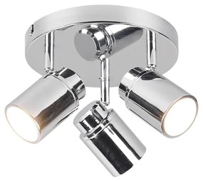 Σποτ  IP44 Τρίφωτο Ροζέτα Χρωμέ 20xH15cm 3xGU10 Trio Lighting Angelo 880430306