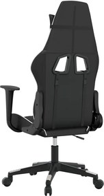 vidaXL Καρέκλα Gaming Μαύρο/Λευκό από Συνθετικό Δέρμα