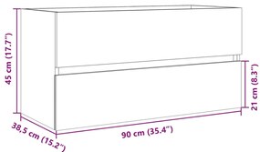 ΝΤΟΥΛΑΠΙ ΝΙΠΤΗΡΑ SONOMA ΔΡΥΣ 90 X 38,5 X 45 ΕΚ. ΑΠΟ ΜΟΡΙΟΣΑΝΙΔΑ 849638