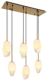 Κρεμαστό Φωτιστικό Οροφής 6xE14 Διάφανο Barcley 15787-6H Globo Lighting-15787-6H-Διάφανο 15787-6H