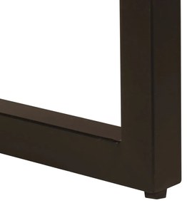 vidaXL Τραπεζάκι Σαλονιού 100 x 50 x 35 εκ. Ανακυκλωμένο Ξύλο/Ατσάλι
