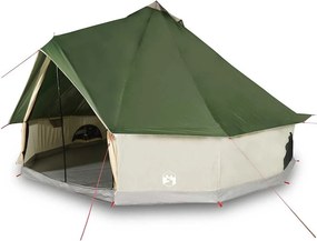 vidaXL Σκηνή Οικογενειακή Tipi 10 Ατόμων Αδιάβροχη Πράσινη
