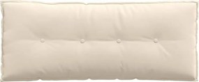 vidaXL Μαξιλάρι Πλάτης Μπεζ 120 x 50 cm Ύφασμα Μικροΐνας