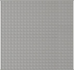 vidaXL Κουβέρτα Βαρύτητας Γκρι 220 x 230 εκ. 15 κ. Υφασμάτινη