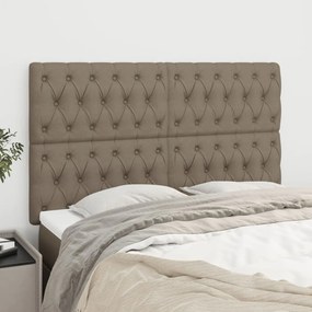 vidaXL Κεφαλάρι Κρεβατιού Μπεζ 160x7x118/128 εκ. Ύφασμα