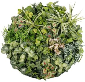 Συνθετικό Διακοσμητικό Πάνελ Φυλλωσιάς Various Plants 20690 80x20x80cm Multi-Green GloboStar 80X80cm