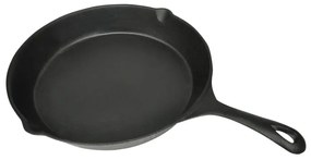 vidaXL Τηγάνι Στρογγυλό 30 εκ. από Χυτοσίδηρο