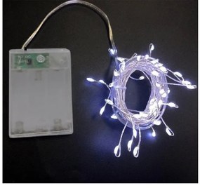 Χριστουγεννιάτικα Λαμπάκια 50 MICRO LED Μπαταρίας Lumen-30-0500-Λευκό 30-0500