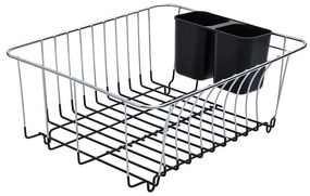 ESTIA ΚΑΛΑΘΙ ΝΕΡΟΧΥΤΗ ΜΕΤΑΛΛΙΚΟ 35x30x15cm ΜΕ ΜΑΥΡΗ ΒΑΣΗ ΣΙΛΙΚΟΝΗΣ
