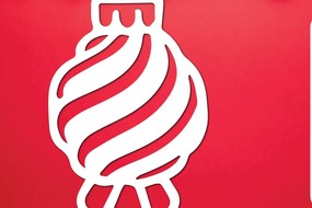 Intra απο ξύλο plywood 3mm-4mm πάχος Χριστουγεννιάτικη Διακοσμητική Μπάλα Cut File Δίασταση 8x8 cm INTRAFABR-110583403