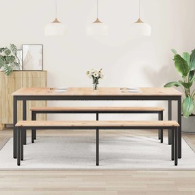 vidaXL Τραπεζαρία Φυσικό 200 x 100 x 75 cm Στερεά ξυλεία πεύκου