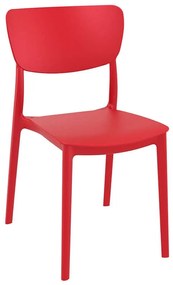 Καρέκλα Πολυπροπυλενίου Monna Red 45Χ53Χ82εκ.