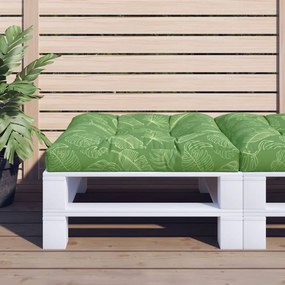 vidaXL Μαξιλάρι Παλέτας με Σχέδιο Φύλλων 70 x 70 x 12 εκ. Υφασμάτινο