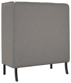 vidaXL Καναπές Υψηλής Πλάτης Taupe 109 x 56 x 121 εκ. ύφασμα